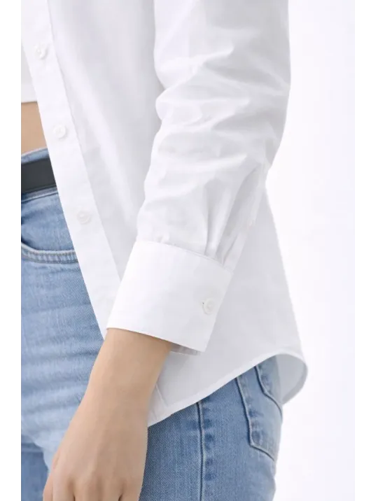 Tesettür Beyaz Gömlekli Pliseli Etek İkili Takım Gündelik Ve Ofis Şıklığı - Kahverengi