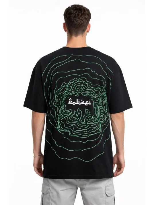 Erkek Bisiklet Yaka Baskılı Kısa Kollu Tişört Streetwear Günlük Basic Pamuklu T-shirt - Siyah Erkek Bisiklet Yaka Baskılı Kısa Kollu Tişört Streetwear Günlük Basic Pamuklu T-shirt - Siyah