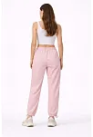 Kadın Paraşüt Kumaş Pantolon Bel Ve Paça Ayarlanabilir Lastikli Spor Pantolon - Toz Pembe