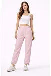 Kadın Paraşüt Kumaş Pantolon Bel Ve Paça Ayarlanabilir Lastikli Spor Pantolon - Toz Pembe
