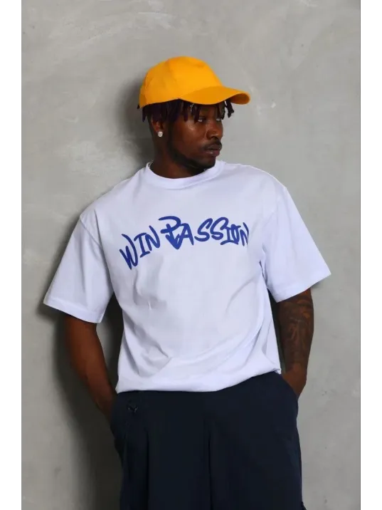 Erkek Baskılı T-shirt Kısa Kol Bisiklet Yaka Regular Fit Rahat Kalıp Günlük Tişört - Beyaz Erkek Baskılı T-shirt Kısa Kol Bisiklet Yaka Regular Fit Rahat Kalıp Günlük Tişört - Beyaz