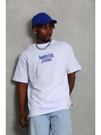 Erkek Baskılı T-shirt Kısa Kol Bisiklet Yaka Regular Fit Rahat Kalıp Günlük Tişört - Beyaz