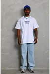 Erkek Baskılı T-shirt Kısa Kol Bisiklet Yaka Regular Fit Rahat Kalıp Günlük Tişört - Beyaz