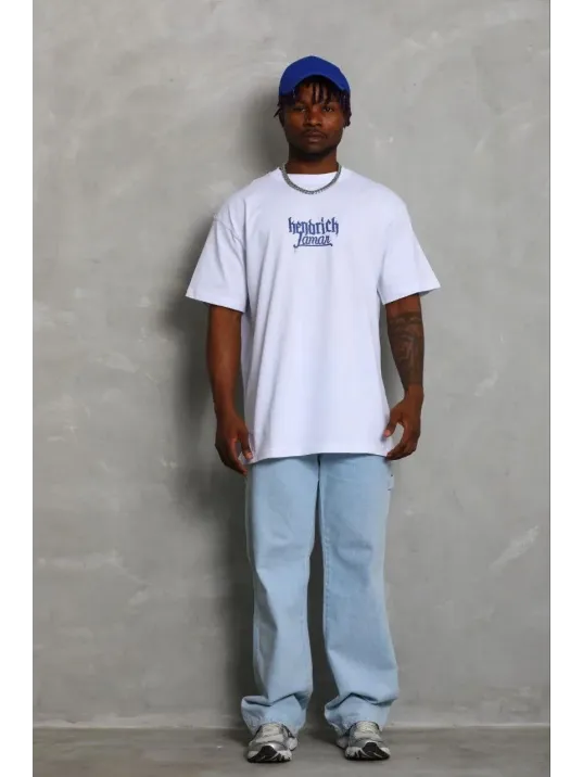 Erkek Baskılı T-shirt Kısa Kol Bisiklet Yaka Regular Fit Rahat Kalıp Günlük Tişört - Beyaz