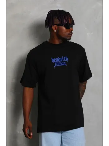 Erkek Baskılı T-shirt Kısa Kol Bisiklet Yaka Regular Fit Rahat Kalıp Günlük Tişört - Siyah Erkek Baskılı T-shirt Kısa Kol Bisiklet Yaka Regular Fit Rahat Kalıp Günlük Tişört - Siyah