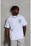 Erkek Baskılı T-shirt Kısa Kol Bisiklet Yaka Regular Fit Rahat Kalıp Günlük Tişört - Beyaz