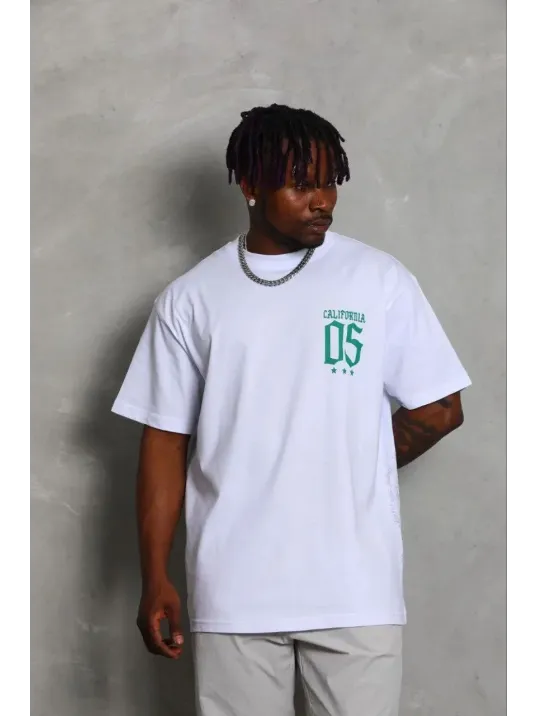 Erkek Baskılı T-shirt Kısa Kol Bisiklet Yaka Regular Fit Rahat Kalıp Günlük Tişört - Beyaz Erkek Baskılı T-shirt Kısa Kol Bisiklet Yaka Regular Fit Rahat Kalıp Günlük Tişört - Beyaz