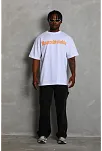 Erkek Baskılı T-shirt Kısa Kol Bisiklet Yaka Regular Fit Rahat Kalıp Günlük Tişört - Beyaz