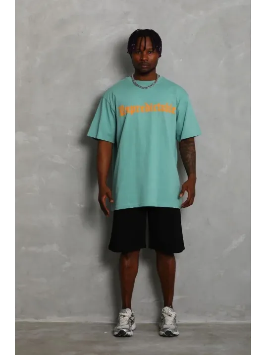 Erkek Baskılı T-shirt Kısa Kol Bisiklet Yaka Regular Fit Rahat Kalıp Günlük Tişört - Mint Yeşili Erkek Baskılı T-shirt Kısa Kol Bisiklet Yaka Regular Fit Rahat Kalıp Günlük Tişört - Mint Yeşili