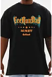 Erkek Baskılı T-shirt Kısa Kol Bisiklet Yaka Regular Fit Rahat Kalıp Günlük Tişört - Siyah Erkek Baskılı T-shirt Kısa Kol Bisiklet Yaka Regular Fit Rahat Kalıp Günlük Tişört - Siyah