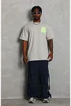 Erkek Baskılı T-shirt Kısa Kol Bisiklet Yaka Regular Fit Rahat Kalıp Günlük Tişört - Gri Erkek Baskılı T-shirt Kısa Kol Bisiklet Yaka Regular Fit Rahat Kalıp Günlük Tişört - Gri