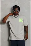Erkek Baskılı T-shirt Kısa Kol Bisiklet Yaka Regular Fit Rahat Kalıp Günlük Tişört - Gri Erkek Baskılı T-shirt Kısa Kol Bisiklet Yaka Regular Fit Rahat Kalıp Günlük Tişört - Gri