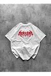 Erkek Kısa Kol Yazlık Tişört Bisiklet Yaka Baskılı Oversize T-shirt - Beyaz Erkek Kısa Kol Yazlık Tişört Bisiklet Yaka Baskılı Oversize T-shirt - Beyaz
