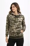 Kadın Kamuflaj Desenli 2 İplik 4 Mevsim Kapüşonlu Kanguru Cepli Hoodie Sweatshirt - Kamuflaj Kadın Kamuflaj Desenli 2 İplik 4 Mevsim Kapüşonlu Kanguru Cepli Hoodie Sweatshirt - Kamuflaj