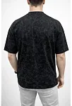 Erkek Premium Tişört Osy Yumuşak Dokulu Yıkamalı Oversize T-shirt - Siyah