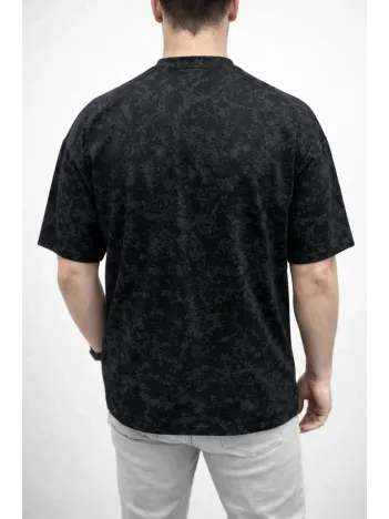 Erkek Premium Tişört Osy Yumuşak Dokulu Yıkamalı Oversize T-shirt - Siyah Erkek Premium Tişört Osy Yumuşak Dokulu Yıkamalı Oversize T-shirt - Siyah