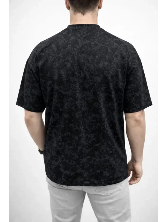Erkek Premium Tişört Osy Yumuşak Dokulu Yıkamalı Oversize T-shirt - Siyah Erkek Premium Tişört Osy Yumuşak Dokulu Yıkamalı Oversize T-shirt - Siyah