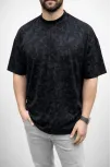 Erkek Premium Tişört Osy Yumuşak Dokulu Yıkamalı Oversize T-shirt - Siyah Erkek Premium Tişört Osy Yumuşak Dokulu Yıkamalı Oversize T-shirt - Siyah