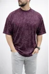 Erkek Premium Tişört Osy Yumuşak Dokulu Yıkamalı Oversize T-shirt - Bordo Erkek Premium Tişört Osy Yumuşak Dokulu Yıkamalı Oversize T-shirt - Bordo