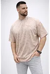 Erkek Premium Tişört Osy Yumuşak Dokulu Yıkamalı Oversize T-shirt - Bej