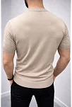 Erkek Yazlık Triko Saç Örgü Tişört Kısa Kol Polo Yaka Fermuarlı T-shirt - Siyah Erkek Yazlık Triko Saç Örgü Tişört Kısa Kol Polo Yaka Fermuarlı T-shirt - Siyah