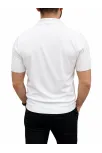 Erkek Yazlık Triko Tişört Kısa Kol Polo Yaka Düğmeli T-shirt - Beyaz Erkek Yazlık Triko Tişört Kısa Kol Polo Yaka Düğmeli T-shirt - Beyaz