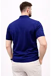 Erkek Yazlık Triko Tişört Kısa Kol Polo Yaka Düğmeli T-shirt - Lacivert