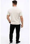 Erkek Yazlık Triko Tişört Kısa Kol Polo Yaka Düğmeli T-shirt - Krem