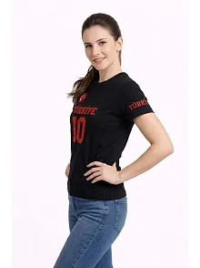 Kadın Türkiye Ay Yıldız Baskılı 10 Numara Forma Tişört Taraftar T-shirt - Siyah Kadın Türkiye Ay Yıldız Baskılı 10 Numara Forma Tişört Taraftar T-shirt - Siyah