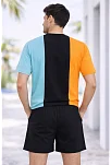 Erkek Nakışlı Tişört Şort İkili Takım Oversize Yazlık Kombin - Çok Renkli Erkek Nakışlı Tişört Şort İkili Takım Oversize Yazlık Kombin - Çok Renkli