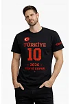 Erkek Türkiye Baskılı Tişört 2026 Dünya Kupası Taraftar Forma T-shirt - Siyah Erkek Türkiye Baskılı Tişört 2026 Dünya Kupası Taraftar Forma T-shirt - Siyah