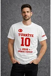 Erkek Türkiye Baskılı Tişört 2026 Dünya Kupası Taraftar Forma T-shirt - Beyaz Erkek Türkiye Baskılı Tişört 2026 Dünya Kupası Taraftar Forma T-shirt - Beyaz