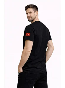 Erkek Türkiye World Cup 2026 Baskılı Tişört Futbol Temalı Forma T-shirt - Siyah Erkek Türkiye World Cup 2026 Baskılı Tişört Futbol Temalı Forma T-shirt - Siyah
