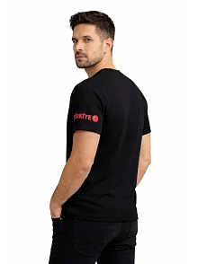 Erkek Türkiye Ay Yıldız Baskılı 10 Numara Forma Tişört Taraftar T-shirt - Siyah Erkek Türkiye Ay Yıldız Baskılı 10 Numara Forma Tişört Taraftar T-shirt - Siyah