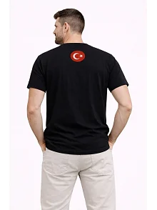 Erkek Türkiye Baskılı Tişört Ay Yıldız 2026 Dünya Kupası Taraftar Forma T-shirt - Siyah Erkek Türkiye Baskılı Tişört Ay Yıldız 2026 Dünya Kupası Taraftar Forma T-shirt - Siyah