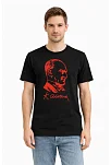 Erkek Atatürk Baskılı Tişört Kısa Kollu Bisiklet Yaka T-shirt - Siyah Erkek Atatürk Baskılı Tişört Kısa Kollu Bisiklet Yaka T-shirt - Siyah