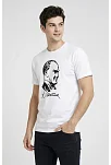 Erkek Atatürk Baskılı Tişört Kısa Kollu Bisiklet Yaka T-shirt - Beyaz Erkek Atatürk Baskılı Tişört Kısa Kollu Bisiklet Yaka T-shirt - Beyaz