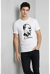Erkek Atatürk Baskılı Tişört Kısa Kollu Bisiklet Yaka T-shirt - Beyaz Erkek Atatürk Baskılı Tişört Kısa Kollu Bisiklet Yaka T-shirt - Beyaz