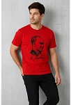 Erkek Atatürk Baskılı Tişört Kısa Kollu Bisiklet Yaka T-shirt - Kırmızı Erkek Atatürk Baskılı Tişört Kısa Kollu Bisiklet Yaka T-shirt - Kırmızı