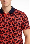 Erkek Pike Kumaş Polo Yaka Palmiye Desenli Tişört Kısa Kol Yazlık T-shirt - Kırmızı Erkek Pike Kumaş Polo Yaka Palmiye Desenli Tişört Kısa Kol Yazlık T-shirt - Kırmızı
