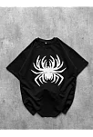 Erkek Örümcek Baskılı Tişört Kısa Kollu Bisiklet Yaka T-shirt - Siyah Erkek Örümcek Baskılı Tişört Kısa Kollu Bisiklet Yaka T-shirt - Siyah