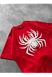 Erkek Örümcek Baskılı Tişört Kısa Kollu Bisiklet Yaka T-shirt - Kırmızı Erkek Örümcek Baskılı Tişört Kısa Kollu Bisiklet Yaka T-shirt - Kırmızı
