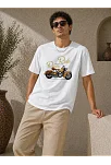 Erkek Motosiklet Baskılı Tişört Bisiklet Yaka Kısa Kol Yazlık T-shirt - Beyaz Erkek Motosiklet Baskılı Tişört Bisiklet Yaka Kısa Kol Yazlık T-shirt - Beyaz
