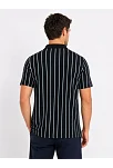 Erkek Pike Kumaş Çizgili Polo Yaka Tişört Kısa Kol Yazlık T-shirt - Siyah Erkek Pike Kumaş Çizgili Polo Yaka Tişört Kısa Kol Yazlık T-shirt - Siyah