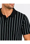 Erkek Pike Kumaş Çizgili Polo Yaka Tişört Kısa Kol Yazlık T-shirt - Siyah Erkek Pike Kumaş Çizgili Polo Yaka Tişört Kısa Kol Yazlık T-shirt - Siyah