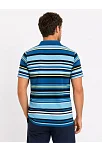 Erkek Çizgili Polo Yaka Tişört Kısa Kol Yazlık T-shirt Regular Fit - Mavi Erkek Çizgili Polo Yaka Tişört Kısa Kol Yazlık T-shirt Regular Fit - Mavi
