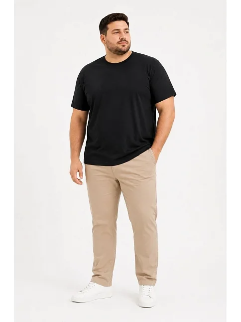 Erkek Battal Big Size Basic Tişört Bisiklet Yaka Rahat Kalıp T-shirt - Siyah Erkek Battal Big Size Basic Tişört Bisiklet Yaka Rahat Kalıp T-shirt - Siyah