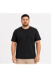 Erkek Battal Big Size Basic Tişört Bisiklet Yaka Rahat Kalıp T-shirt - Siyah Erkek Battal Big Size Basic Tişört Bisiklet Yaka Rahat Kalıp T-shirt - Siyah