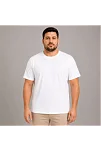 Erkek Battal Big Size Basic Tişört Bisiklet Yaka Rahat Kalıp T-shirt - Beyaz Erkek Battal Big Size Basic Tişört Bisiklet Yaka Rahat Kalıp T-shirt - Beyaz