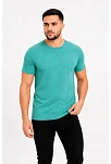 Erkek Basic Tişört Bisiklet Yaka Kısa Kol Günlük Yazlık Slim Fit T-shirt - Su Yeşili Erkek Basic Tişört Bisiklet Yaka Kısa Kol Günlük Yazlık Slim Fit T-shirt - Su Yeşili